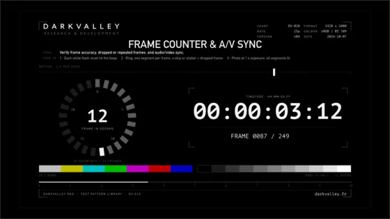 Frame counter & AV sync