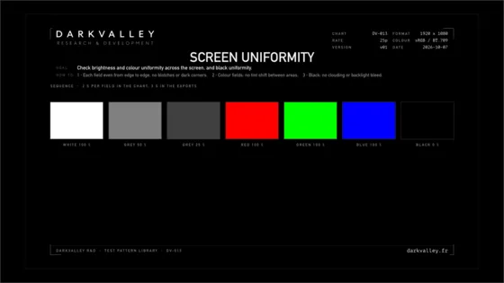 Screen uniformity
